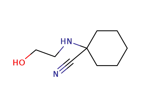 Molecular Structure of 54961-36-3 (1-(2-hydroxy-ethylamino)-cyclohexanecarbonitrile)