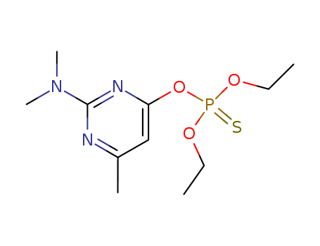 Phosphorothioic acid,O-[2-(dimethylamino)-6-methyl-4-pyrimidinyl] O,O-diethyl ester