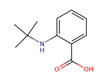 Molecular Structure of 61752-07-6 (Benzoic acid, 2-[(1,1-dimethylethyl)amino]-)
