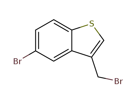 Molecular Structure of 1757-24-0 (5-bromo-3-(bromomethyl)benzo[b]thiophene)