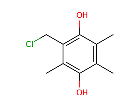 Molecular Structure of 854693-15-5 (2-chloromethyl-3,5,6-trimethyl-hydroquinone)