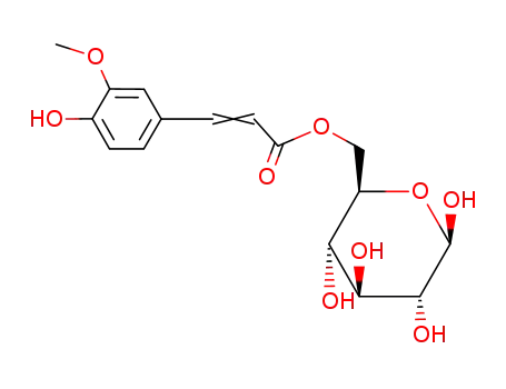 Molecular Structure of 137887-25-3 (6-O-Feruloylglucose)
