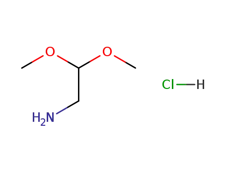 Molecular Structure of 56766-81-5 (Ethanamine, 2,2-dimethoxy-, hydrochloride)