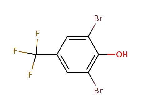 Molecular Structure of 35852-57-4 (2,6-dibromo-4-(trifluoromethyl)phenol)