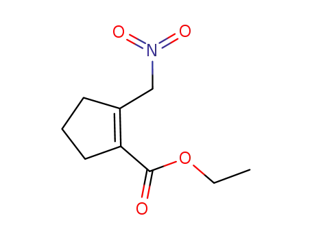 Molecular Structure of 252662-66-1 (ethyl 2-(nitromethyl)-1-cyclopentenecarboxylate)