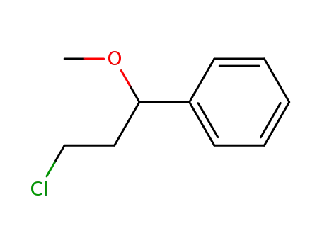 Molecular Structure of 4446-91-7 ((3-chloro-1-methoxypropyl)benzene)