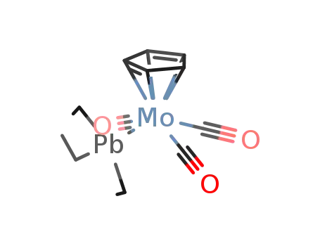 Molecular Structure of 79110-53-5 ((η5-cyclopentadienyl)Mo(CO)3PbEt3)