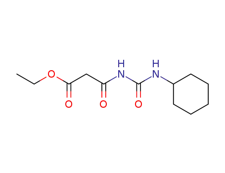 Molecular Structure of 110472-99-6 (Propanoic acid, 3-[[(cyclohexylamino)carbonyl]amino]-3-oxo-, ethyl
ester)