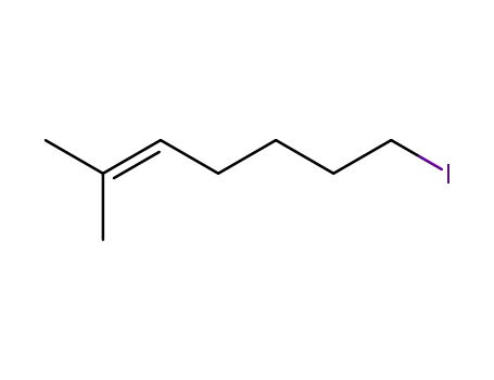 Molecular Structure of 105995-04-8 (2-Heptene, 7-iodo-2-methyl-)