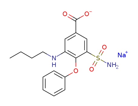 Benzoic acid,3-(aminosulfonyl)-5-(butylamino)-4-phenoxy-, sodium salt (1:1)