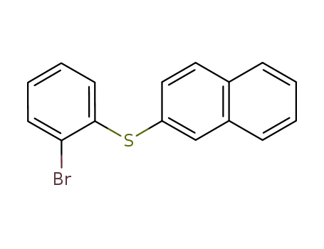 Molecular Structure of 15861-51-5 ((2-bromophenyl)(naphthalen-2-yl)sulfane)