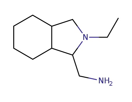 Molecular Structure of 56625-54-8 (2-ethyloctahydro-1H-isoindole-1-methylamine)