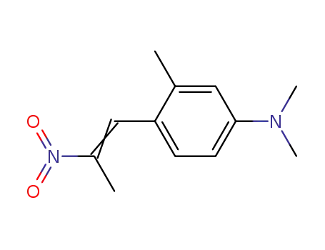 Molecular Structure of 55875-42-8 (N,N-dimethyl-4-(2-nitro-1-propenyl)-m-toluidine)