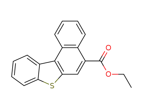 Molecular Structure of 111273-73-5 (benzo[<i>b</i>]naphtho[1,2-<i>d</i>]thiophene-5-carboxylic acid ethyl ester)