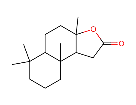 Molecular Structure of 1216-84-8 (decahydro-3a,6,6,9a-tetramethylnaphtho[2,1-b]furan-2(1H)-one)