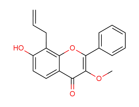 8-allyl-7-hydroxy-3-methoxy-2-phenyl-chromen-4-one