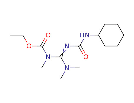 Carbamic acid, [[[(cyclohexylamino)carbonyl]imino](dimethylamino)methyl]methyl-, ethyl ester