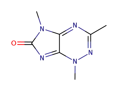 Molecular Structure of 1142408-71-6 (1,3,5-trimethyl-1H-imidazo[4,5-e][1,2,4]triazin-6(5H)-one)