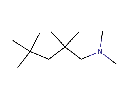 Molecular Structure of 32905-75-2 (N,N,2,2,4,4-hexamethylpentylamine)