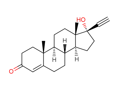 Molecular Structure of 83509-38-0 (17β-Ethynyl-17α-hydroxyandrost-4-en-3-one)