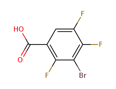 Molecular Structure of 104222-42-6 (3-Bromo-2,4,5-trifluorobenzoic acid)
