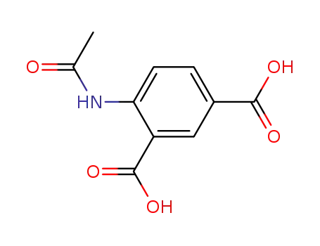 Molecular Structure of 7501-68-0 (4-(acetylamino)benzene-1,3-dicarboxylic acid)