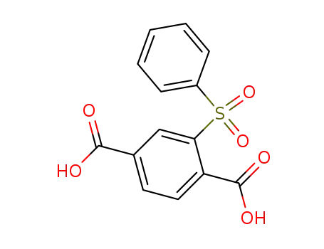 Molecular Structure of 2548-31-4 (1,4-Benzenedicarboxylic acid, 2-(phenylsulfonyl)-)
