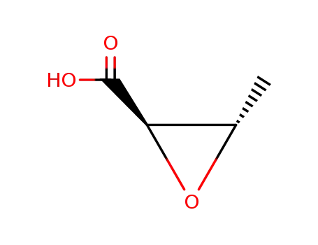 Molecular Structure of 2443-40-5 (2-Oxiranecarboxylicacid, 3-methyl-)