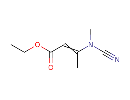 Molecular Structure of 75039-91-7 (ethyl 3-(N-methylcyanamino)-2-butenoate)