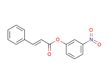 Molecular Structure of 62222-44-0 (2-Propenoic acid, 3-phenyl-, 3-nitrophenyl ester)