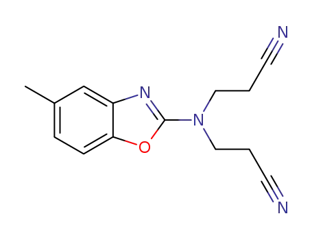 Propanenitrile, 3,3'-[(5-methyl-2-benzoxazolyl)imino]bis-