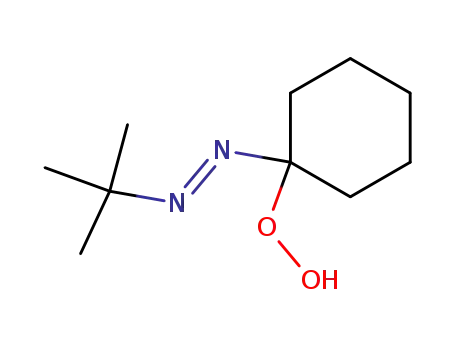 Molecular Structure of 37421-19-5 (Hydroperoxide, 1-[(1,1-dimethylethyl)azo]cyclohexyl)