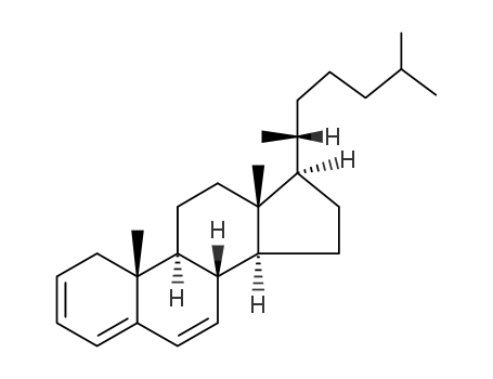 Molecular Structure of 13095-38-0 (Cholesta-2,4,6-triene)
