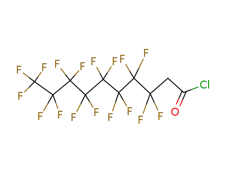 Molecular Structure of 64018-23-1 (3,3,4,4,5,5,6,6,7,7,8,8,9,9,10,10,10-Heptadecafluorodecanoyl chloride)