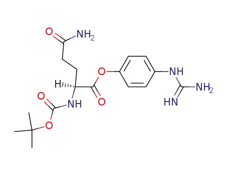 4-guanidinophenyl N<sup>α</sup>-tert-butoxycarbonyl-L-glutaminate
