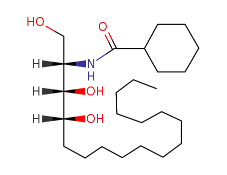 Molecular Structure of 409085-68-3 ((+)-2-Cyclohexanoylamino-1,3,4-trihydroxy-octadecan)