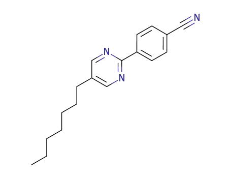Molecular Structure of 59854-97-6 (4-(5-heptylpyrimidin-2-yl)benzonitrile)