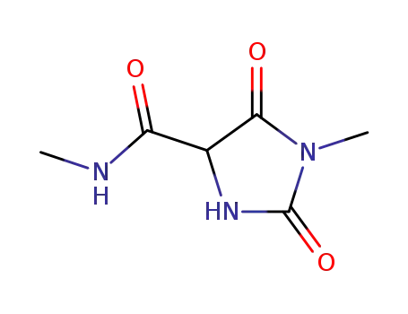 Molecular Structure of 861346-33-0 (1-methyl-2,5-dioxo-imidazolidine-4-carboxylic acid methylamide)