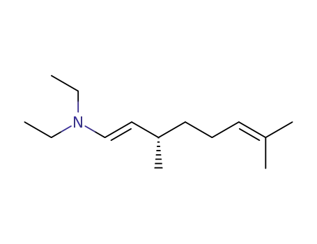 Molecular Structure of 67392-54-5 (N,N-diethyl-N-{1-[(3S),7-dimethylocta-1,6-dienyl]}amine)