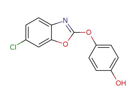 Molecular Structure of 70217-01-5 (4-[(6-Chloro-1,3-benzoxazol-2-yl)oxy]phenol)