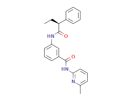 Molecular Structure of 143956-57-4 (N-(6-Methyl-pyridin-2-yl)-3-((S)-2-phenyl-butyrylamino)-benzamide)