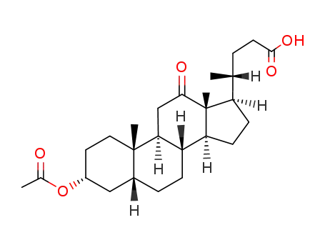 Molecular Structure of 66874-05-3 (3α-acetoxy-12-oxo-5β-cholanoic acid-(24))