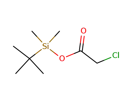 Molecular Structure of 480439-47-2 (T-BUTYLDIMETHYLSILYL CHLOROACETATE  97)