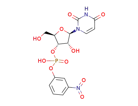 Phosphoric acid (2R,3S,4R,5R)-5-(2,4-dioxo-3,4-dihydro-2H-pyrimidin-1-yl)-4-hydroxy-2-hydroxymethyl-tetrahydro-furan-3-yl ester 3-nitro-phenyl ester