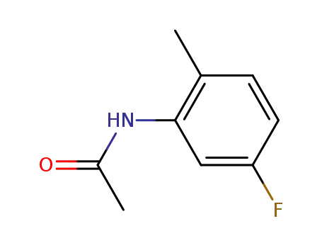 Molecular Structure of 366-49-4 (2-Acetamido-4-fluorotoluene)