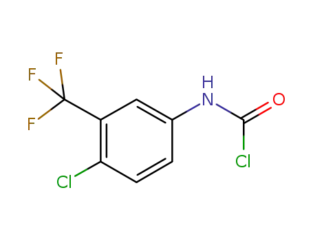 Molecular Structure of 348-91-4 (N-[4-chloro-3-(trifluoromethyl)phenyl]carbamoyl chloride)