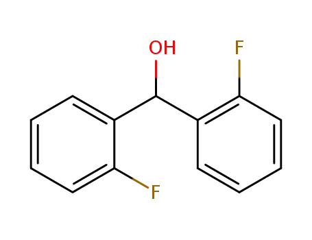 Molecular Structure of 261925-13-7 (Benzenemethanol, 2-fluoro-a-(2-fluorophenyl)-)