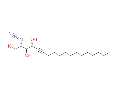 Molecular Structure of 1233506-76-7 ((2S,3S,4R)-2-azidooctadec-5-yne-1,3,4-triol)