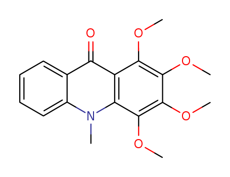 9(10H)-Acridinone,1,2,3,4-tetramethoxy-10-methyl-