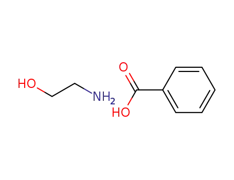 Molecular Structure of 4337-66-0 (benzoic acid, compound with 2-aminoethanol (1:1))